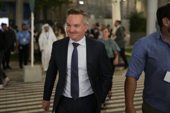 Australia’s Climate Change and Energy Minister Chris Bowen at COP28.