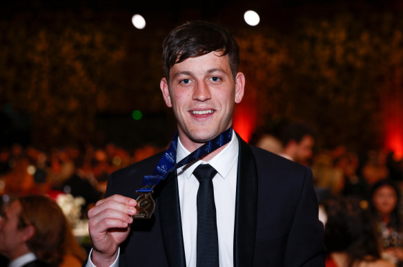 Zak Butters was named the AFLCA’s Champion Player of the Year in a standout home and away season for the Power.