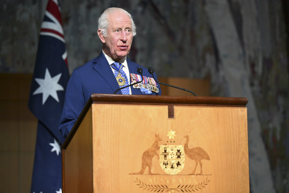 The King’s speech emphasised Australian resilience in the face of climate change. 