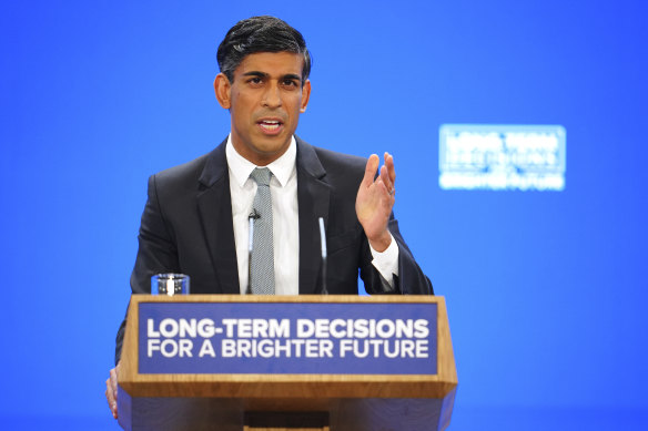 British Prime Minister Rishi Sunak hit out at his critics.