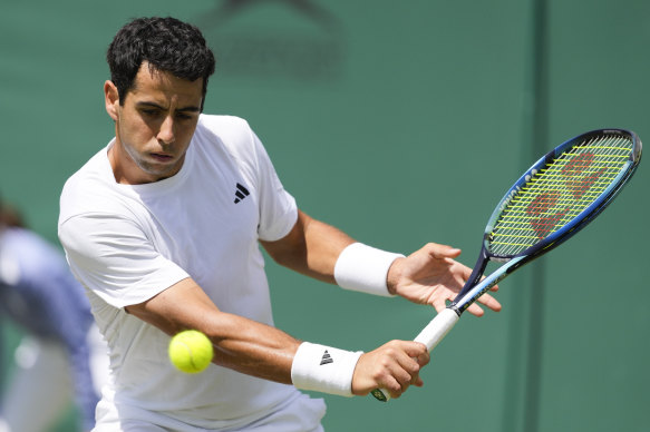 Jaume Munar against Alex de Minaur.