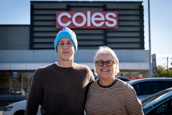 Charlie and Deb Barnes at Coles Yarraville