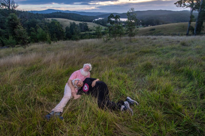 Bruce Pascoe and Lyn Harwood at Yumburra.