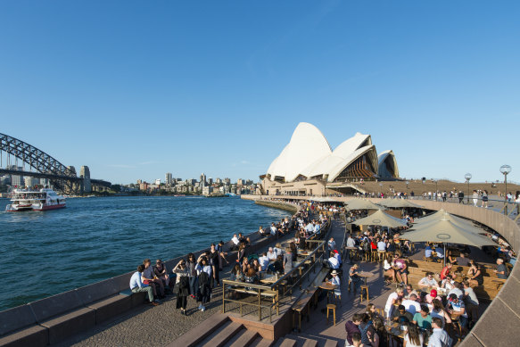 Sydney's Opera Bar in January. 