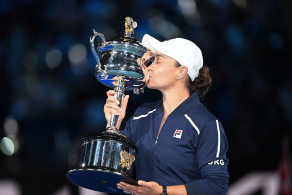 “To have a grand slam title on each surface is pretty amazing. I never thought it would ever happen to me,” says Ash Barty. 