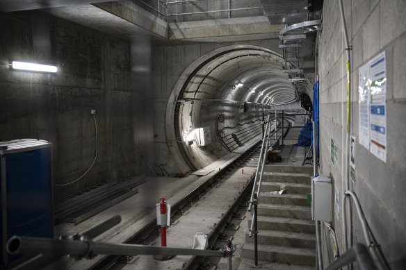Infrastructure Minister Rob Stokes says some Metro stations may have been over-engineered. 