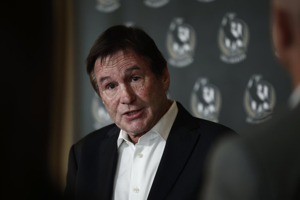 Former Collingwood president Jeff Browne.