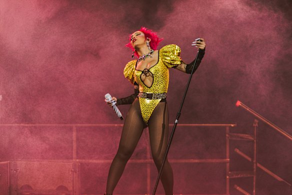 Doja Cat performs at Rod Laver Arena, November 25, 2025.