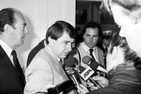 Simon Crean, in his days at the ACTU, at the National Economic Summit in Canberra in 1983.