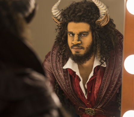 Brendan Xavier, pictured as the Beast in June 2023 at Capitol theatre Sydney, will reprise the role in the Melbourne production.