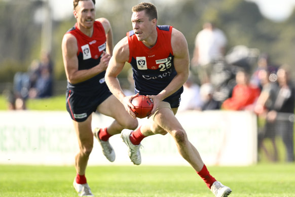 Tom McDonald pressing his case for the Casey Demons for a finals call up this year.