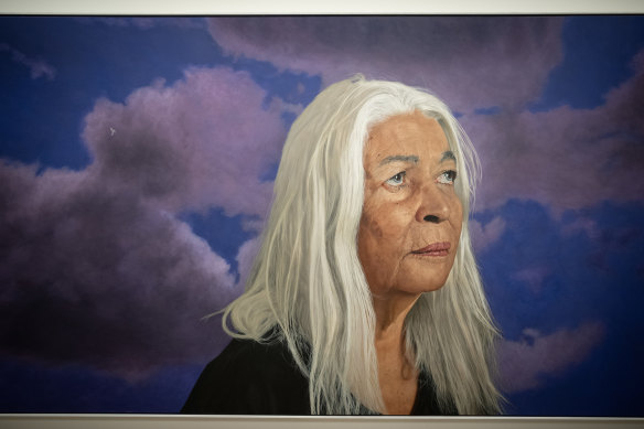 Angus McDonald’s portrait of Professor Marcia Langton.