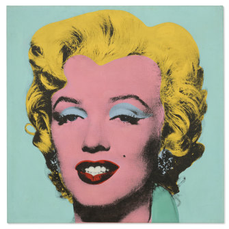 “Shot Sage Blue Marilyn” by Andy Warhol.