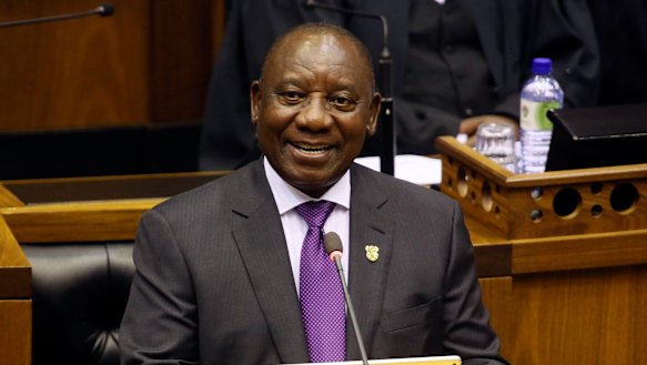 South Africa's new President, Cyril Ramaphosa, says the transfer of land from the country's white minority to the black majority will be handled without damaging the economy.