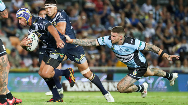 Josh Dugan is in the frame to wear the No.1 jersey for the Sharks on Thursday.