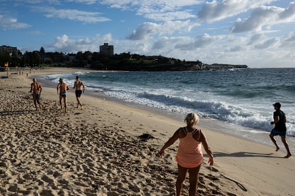 Exercise on Coogee Beach