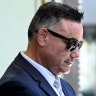John Barilaro pictured leaving court in February.