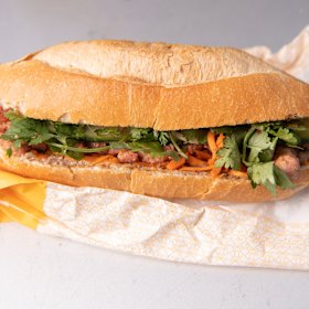 The classic banh mi pork roll from  Phuoc Thanh in Richmond.