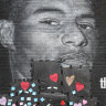 Marcus Rashford mural.