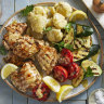 RecipeTin Eats: Italian marinated chicken with grilled vegetables and smushed potatoes.