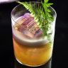 The Te Quiero cocktail combines gold kiwifruit, tequila, apricot brandy and Yellow Chartreuse at Alice cocktail bar in The Rocks, Sydney.