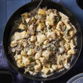 RecipeTin Eats’ ricotta gnocchi with creamy mushroom sauce.