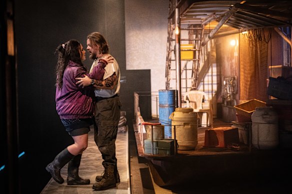 Backstage at the Sydney Opera House for the full dress rehearsal of the Il Trittico production.