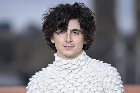 Timothée Chalamet at the London premiere of “Dune: Part Two” in February is the face of Bleu De Chanel, which has released a luxury hair mist for men.