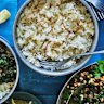 Adam Liaw’s Lebanese vermicelli rice is the perfect side dish to his beef and spinach stew.