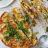 Karen Martini’s pumpkin, herb and feta filo pie.