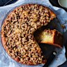 Helen Goh’s apple cake with maple oat crisp.