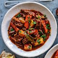 Malt vinegar beef stew.