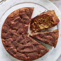 Quince, cinnamon and ginger cake. Styling by Hannah Meppem. Food preparation by Breesa Swann.
