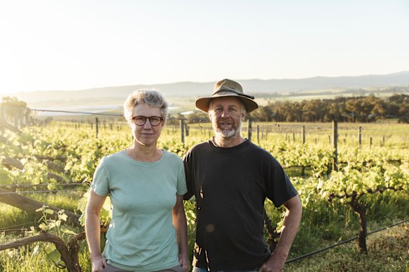 The Real Review’s Vigneron of the Year award winners, Sandra and David de Pury.