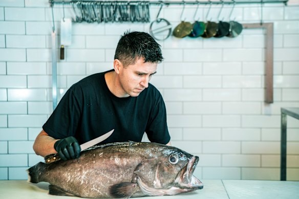  Josh Niland in Fish Butchery Waterloo.