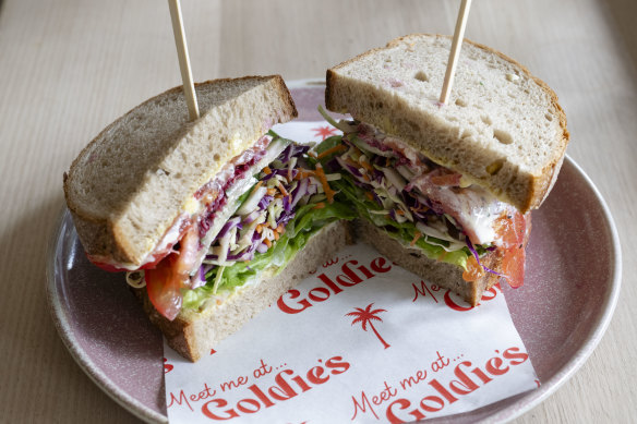 The big salad sandwich.