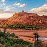 The ancient UNESCO World Heritage-listed village of Ait Benhaddou was built from adobe and raw brick.