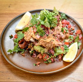 Tick Tok cafe’s chicken waffles. 