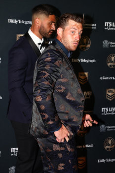 The Melbourne five-eighth at the Dally M awards.