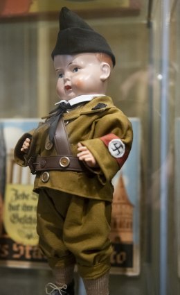 Hitler Youth propaganda toy not included in the auction because it is too offensive.