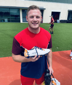 George Burgess will wear boots at this weekend’s Summer 9s to raise awareness about motor neuron disease.