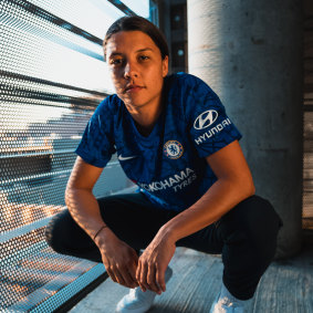 Sam Kerr signed a two-and-a-half season deal with Chelsea late last year.