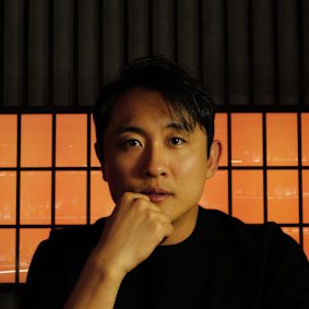 Feng Lou in his Chinatown bar.