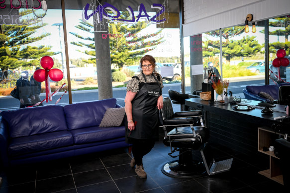 Jackie McCains, hair salon manager at Lakes Entrance, said she could easily hire other workers. 