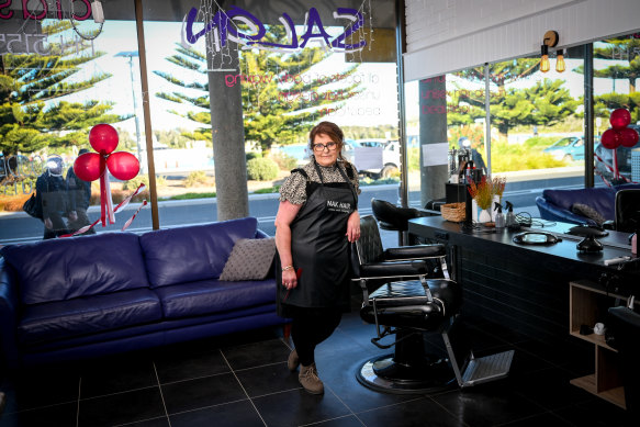 Lakes Entrance hair salon manager Jacqui McInnes said she could easily hire another two workers. 