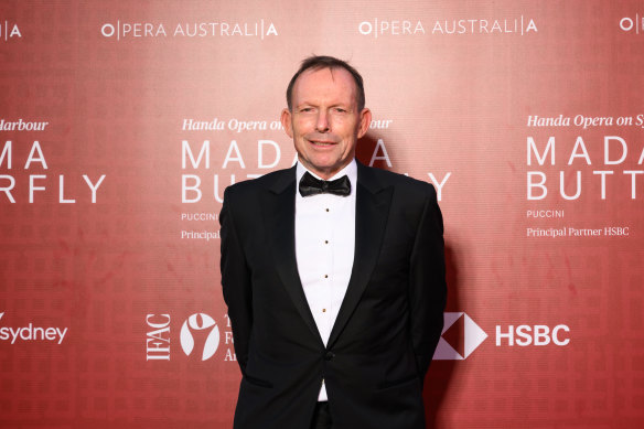 Tony Abbott at Handa Opera On Sydney Harbour, March 24, 2023