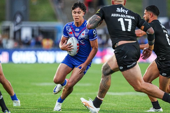 Samoa player Blaize Talagi.
