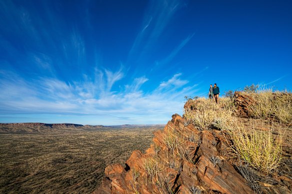Alice Valley from Euro Ridge, part of the Larapinta Trail.