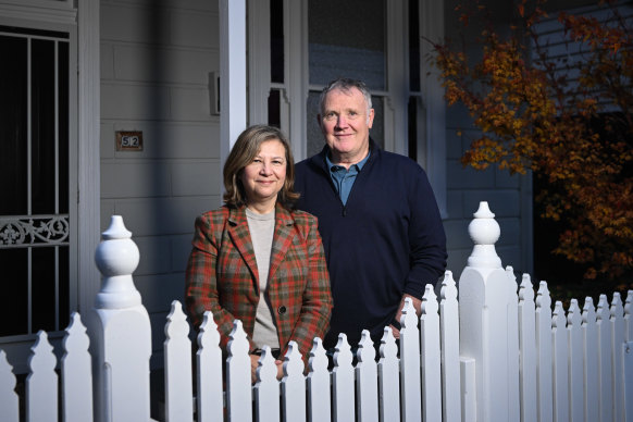 Michael and Pamela McInnes say Alphington has gentrified over the past two decades.