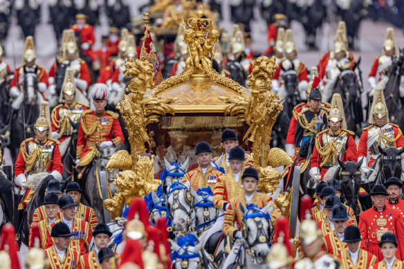 A pared-down monarchy. So who ordered the golden carriage?